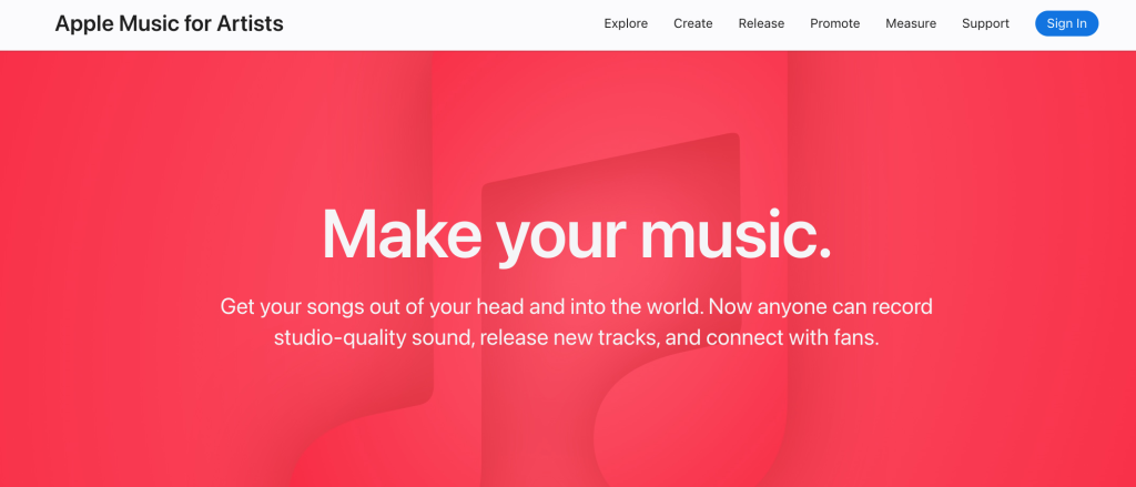 Apple Music artist page